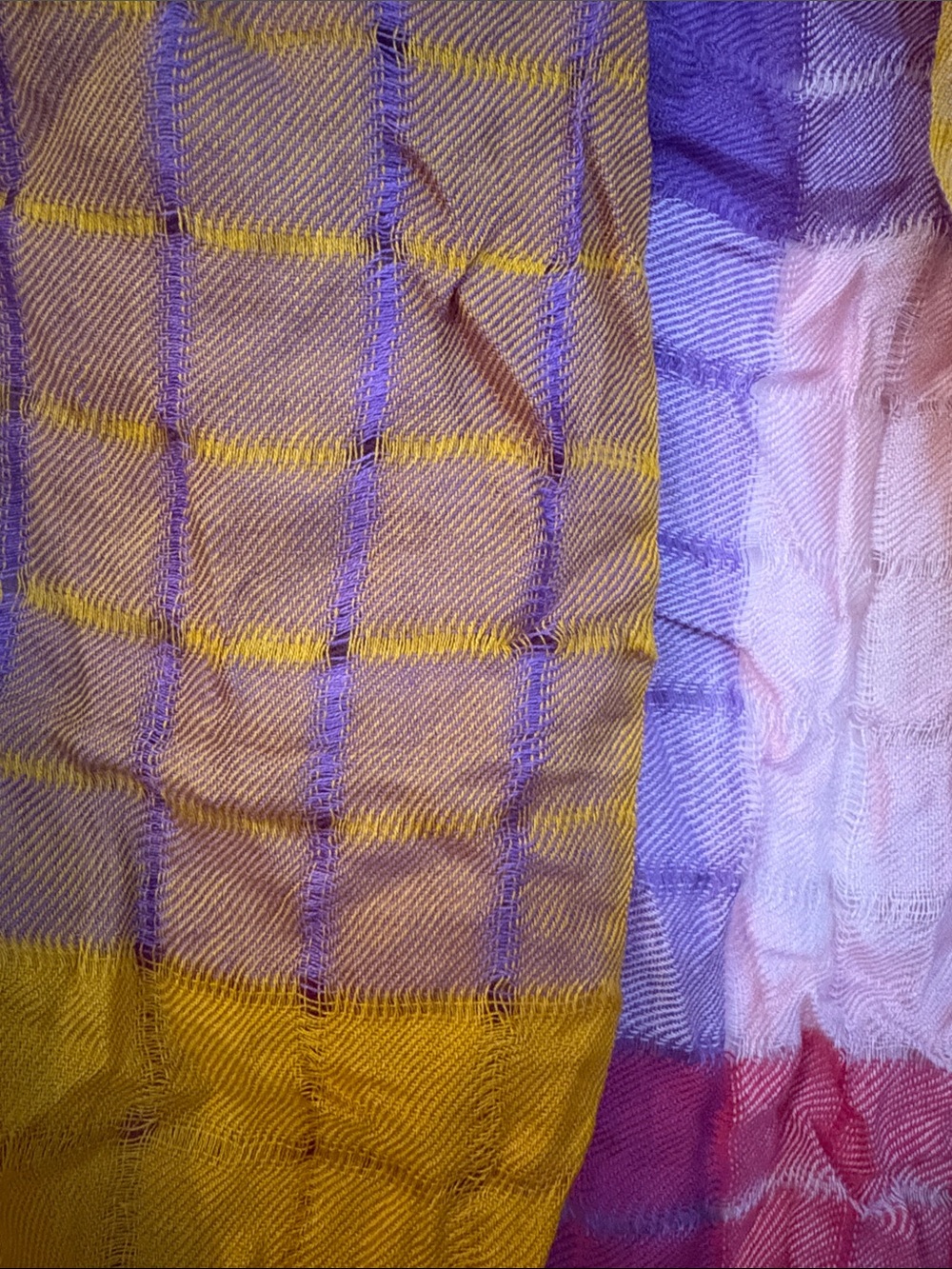 Vibrant Multicolor Lightweight Shawl - Picture 2 of 2
